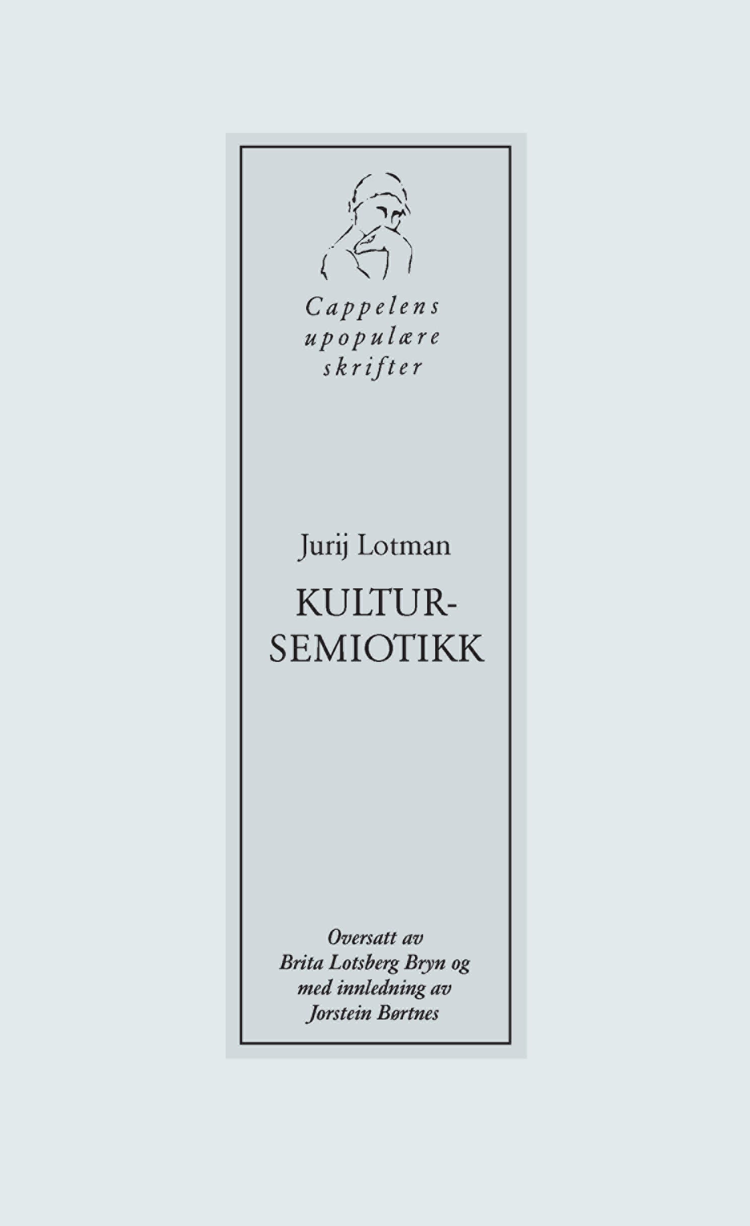 Omslag Kultursemiotikk av Jurij Lotman (Heftet)