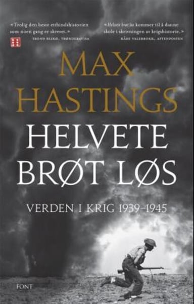 Omslag av "Helvete brøt løs"