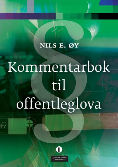 Omslag av "Kommentarbok til offentleglova"