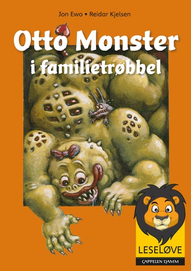 Omslag av "Leseløve - Otto Monster i familietrøbbel"