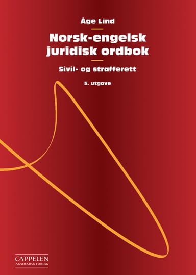 Omslag av "Norsk-engelsk juridisk ordbok"