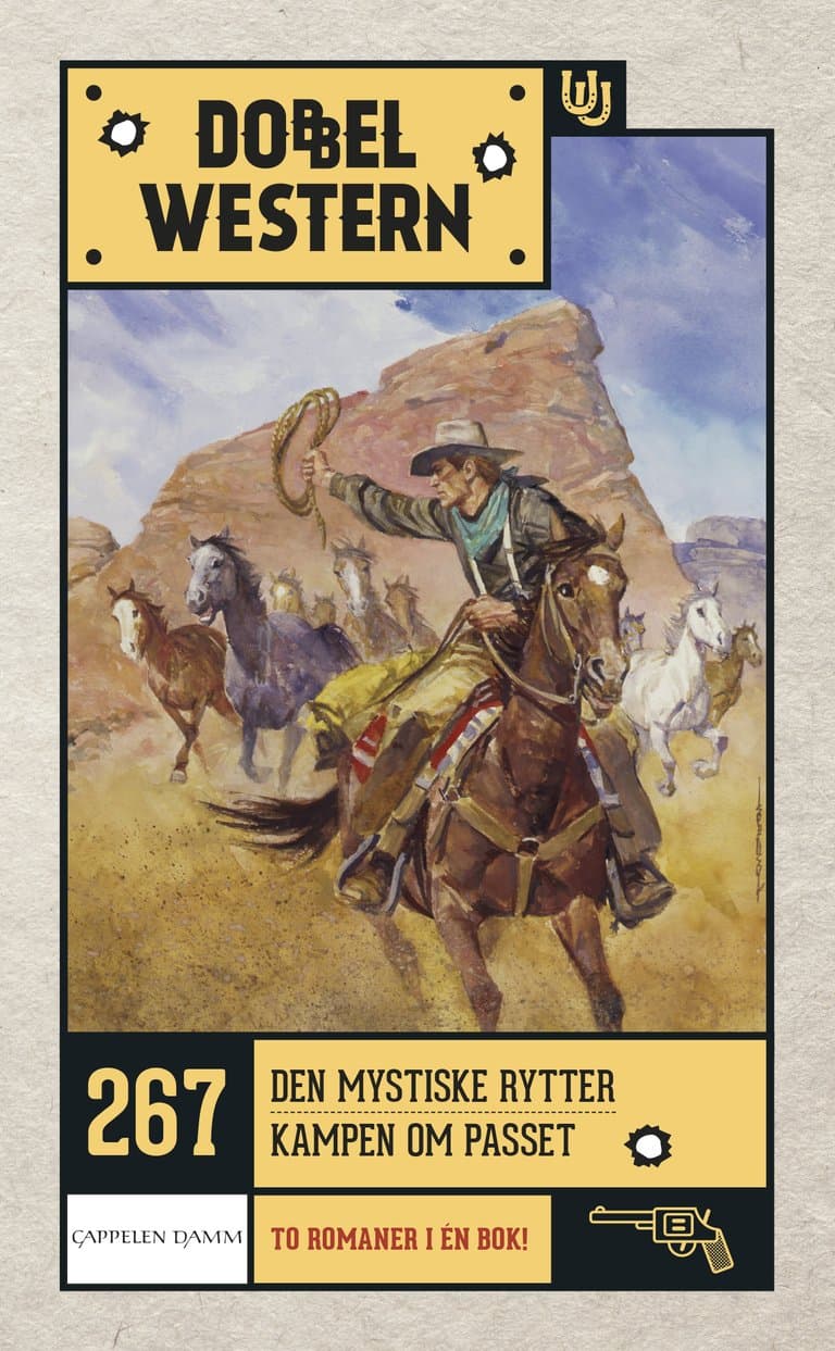 Omslag Den mystiske rytter/Kampen om passet av Zane Grey (Heftet)