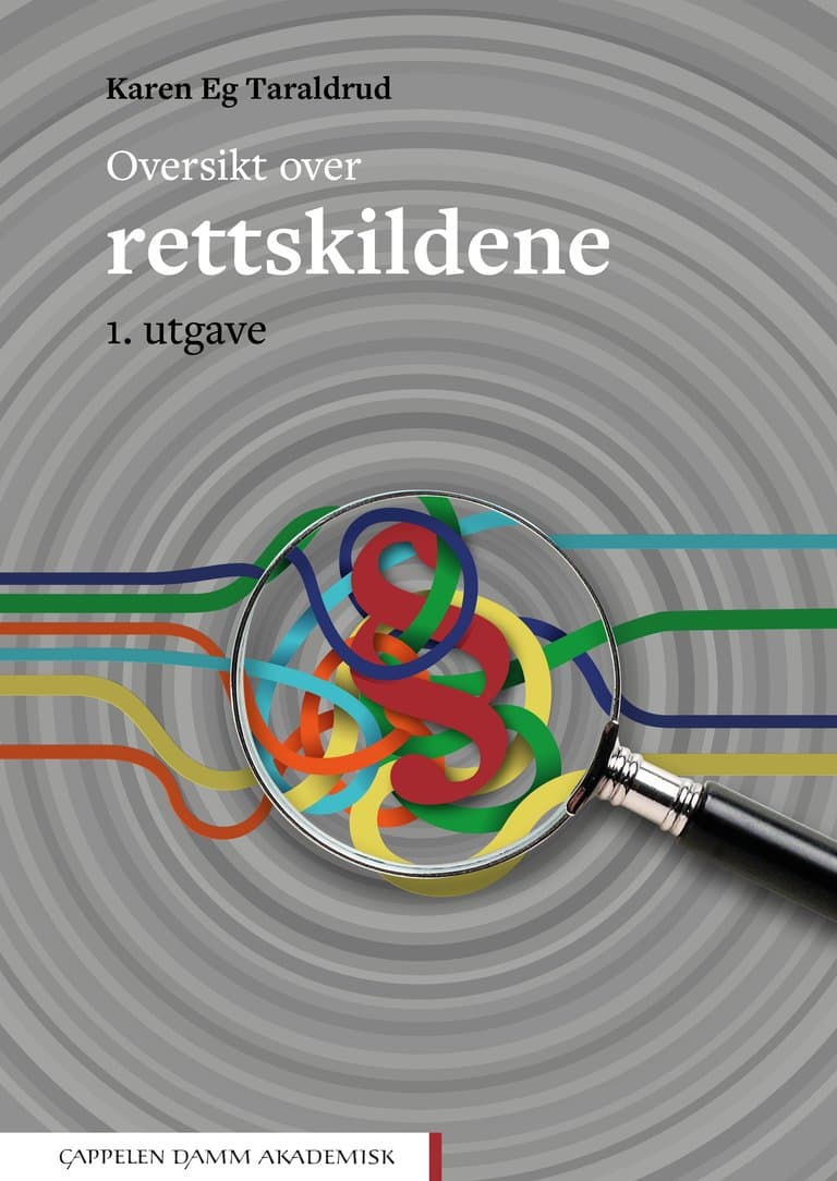 Omslag Oversikt over rettskildene av Karen Eg Taraldrud (Ebok)