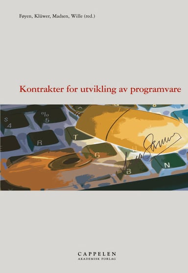 Omslag av "Kontrakter for utvikling av programvare"