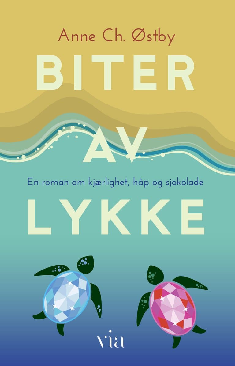 Omslag Biter av lykke av Anne Ch. Østby (Innbundet)