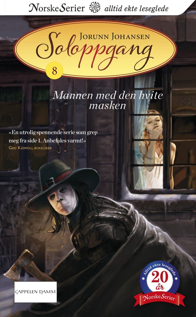 Omslag Mannen med den hvite masken av Jorunn Johansen (Heftet)