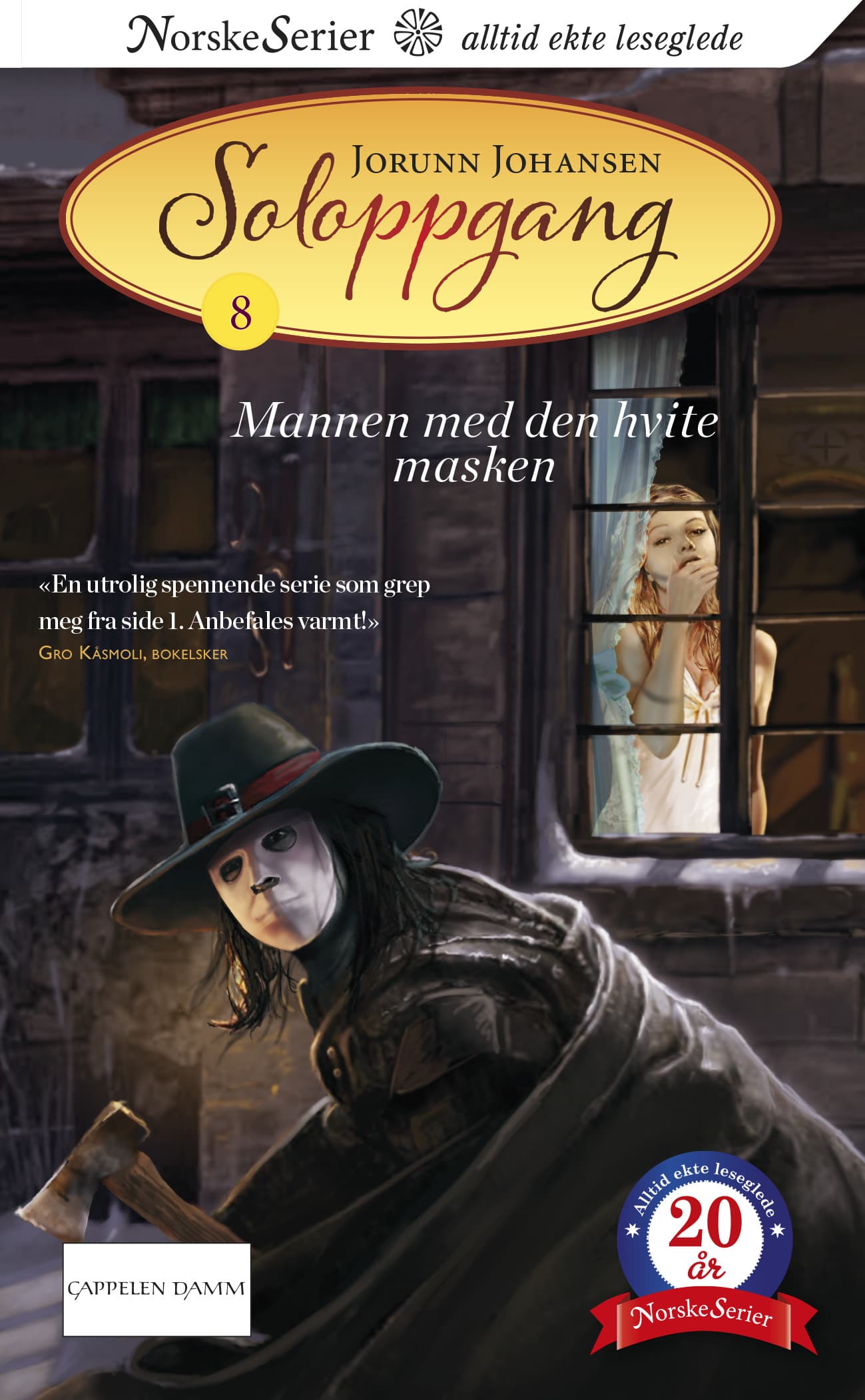 Omslag Mannen med den hvite masken av Jorunn Johansen (Heftet)