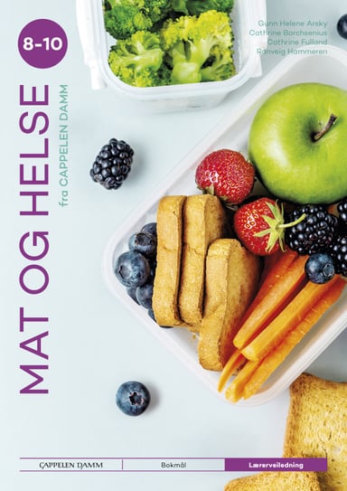 Omslag av "Mat og helse 8-10 fra Cappelen Damm Lærerveiledning"