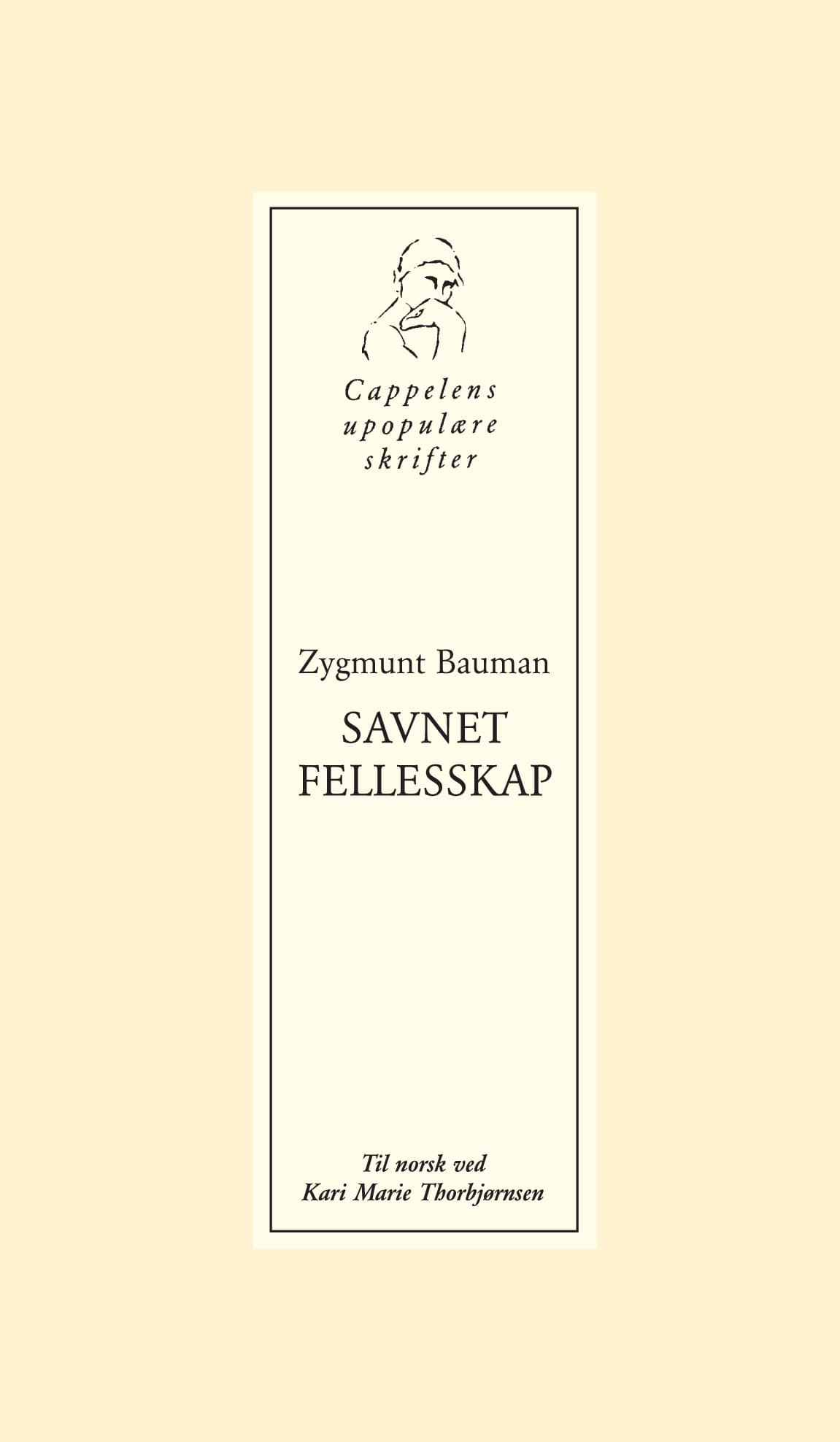 Omslag Savnet fellesskap av Zygmunt Bauman (Heftet)