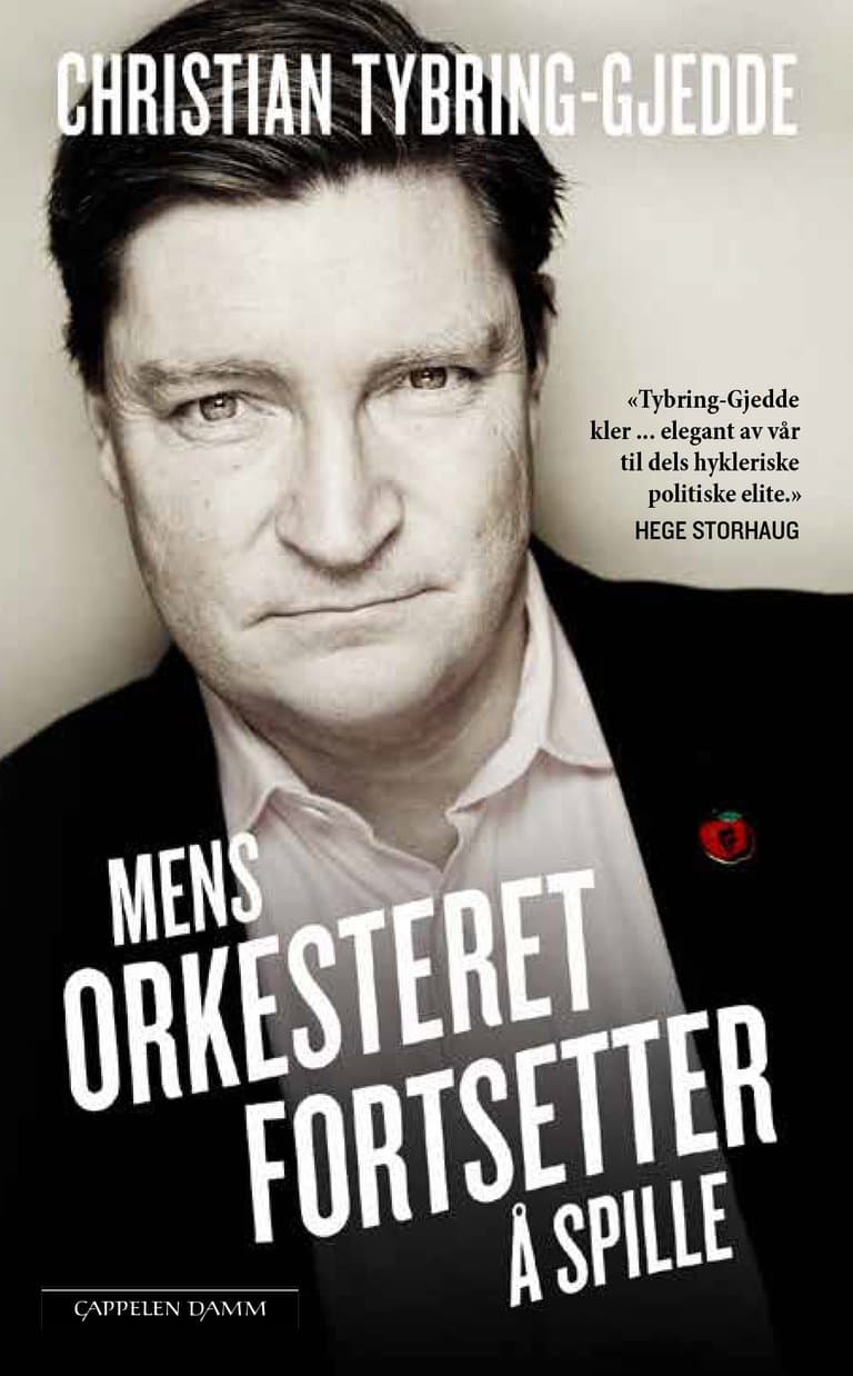 Omslag Mens orkesteret fortsetter å spille av Christian Tybring-Gjedde (Heftet)