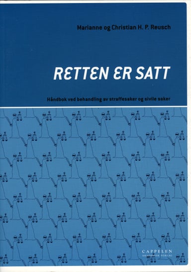 Omslag av "Retten er satt"