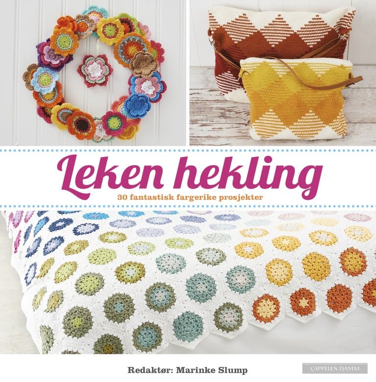 Omslag Leken hekling (Innbundet)