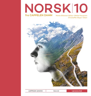 Omslag av "Norsk 10 fra Cappelen Damm Lærerens bok"