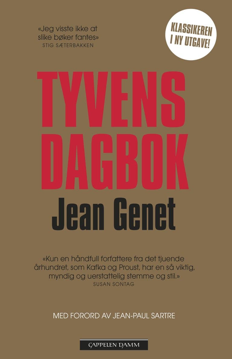 Omslag Tyvens dagbok av Genet, Jean (Heftet)