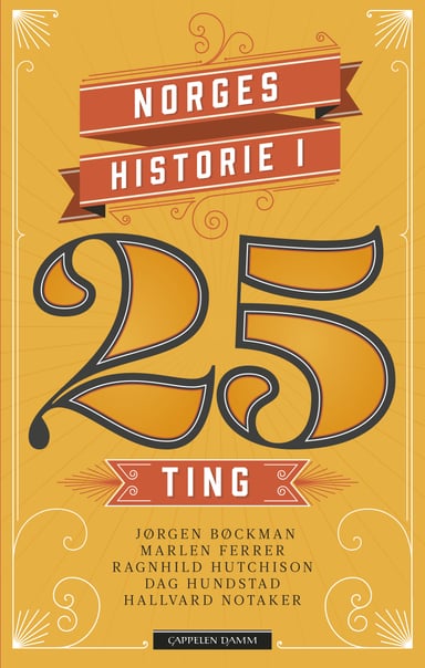Omslag av "Norges historie i 25 ting"