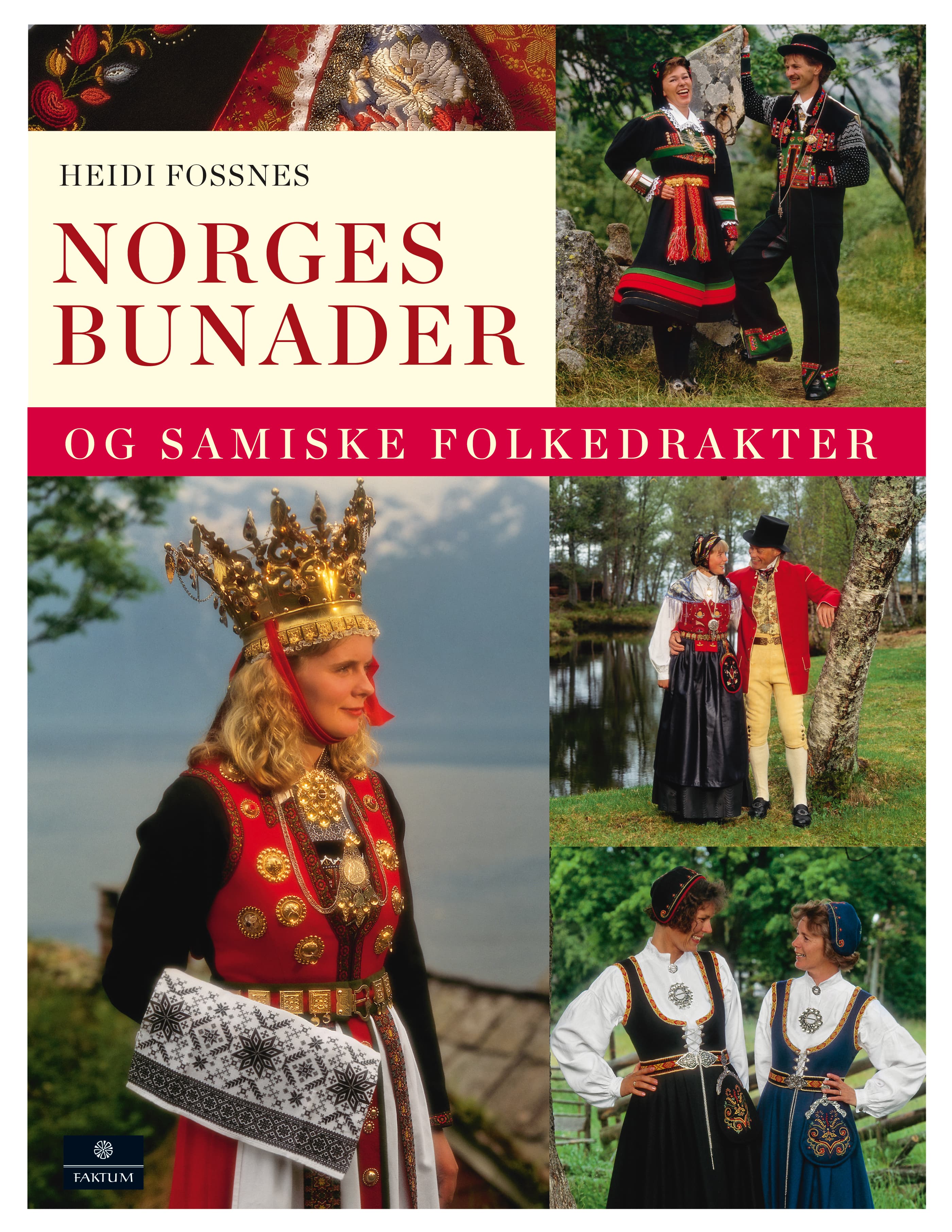 Omslag Norges bunader og samiske folkedrakter av Heidi Fossnes (Innbundet)