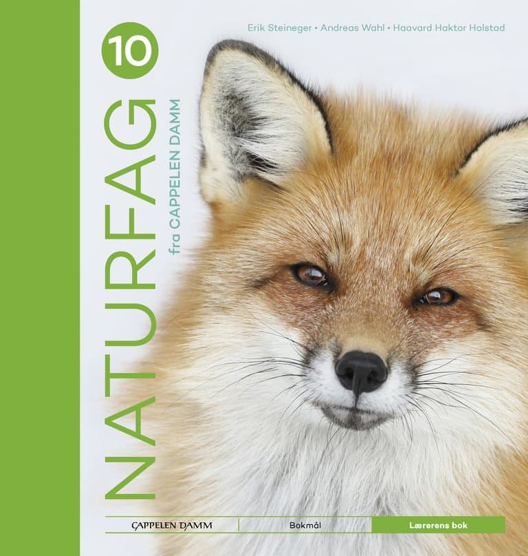 Omslag Naturfag 10 fra Cappelen Damm Lærerens bok av Erik Steineger, Andreas Wahl og Haavard Haktor Holstad (Innbundet)