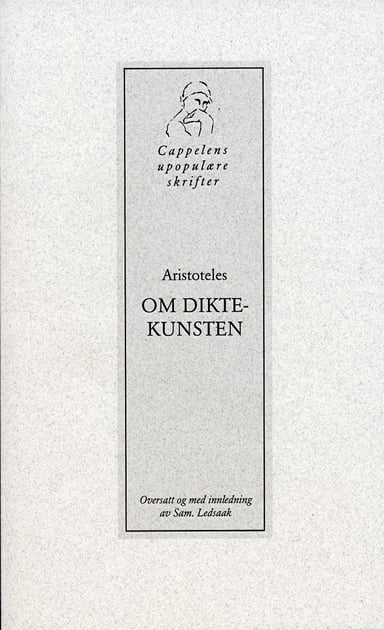 Omslag av "Om diktekunsten"