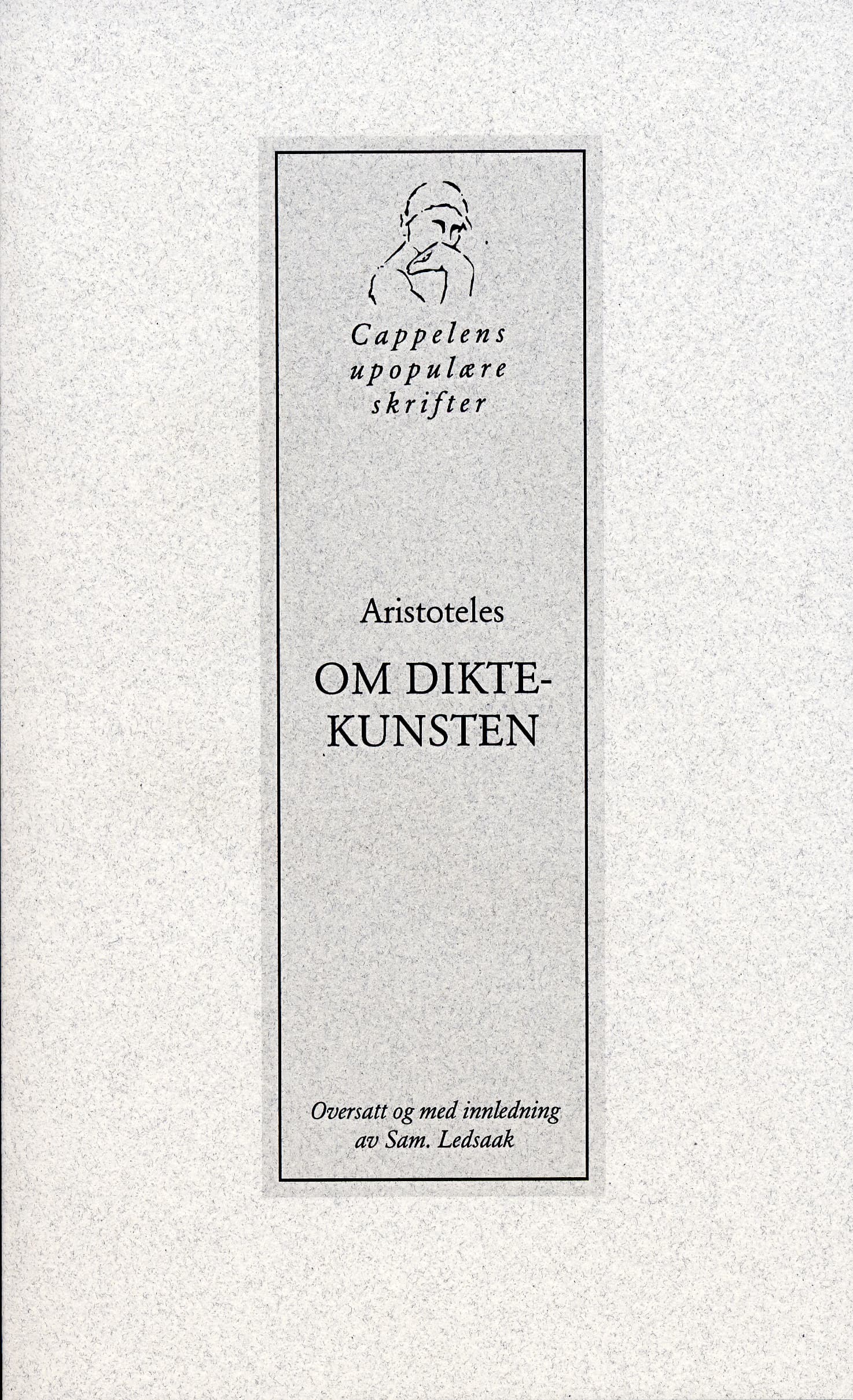 Omslag Om diktekunsten av Aristoteles (Heftet)