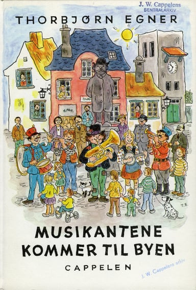 Omslag av "Musikantene kommer til byen"