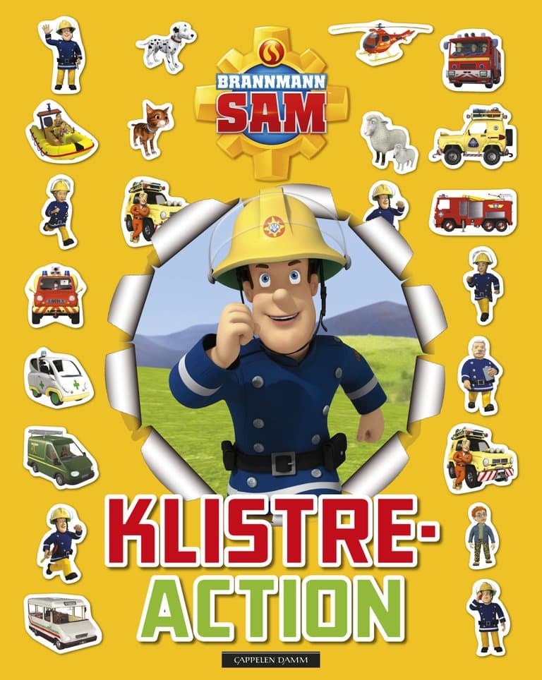 Omslag Brannmann Sam Klistre-action (Heftet)