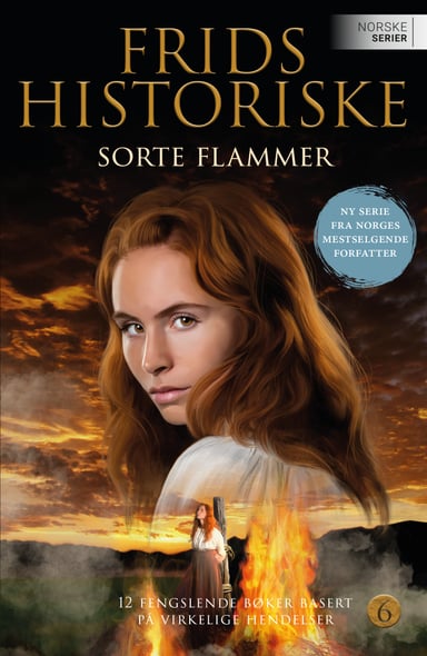Omslag av "Sorte flammer"