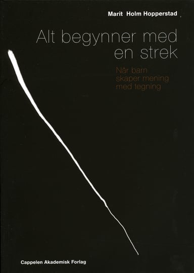 Omslag av "Alt begynner med en strek"