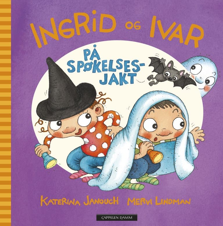 Omslag Ingrid og Ivar på spøkelsesjakt av Katerina Janouch (Innbundet)