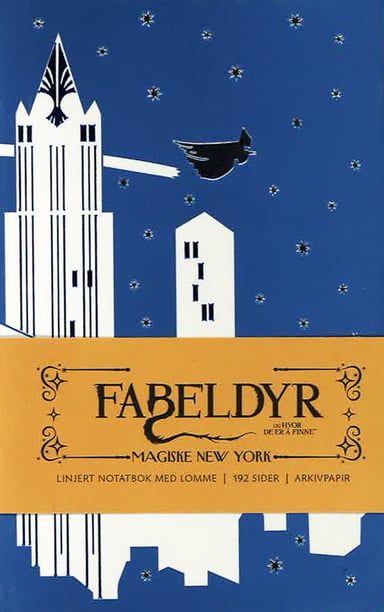 Omslag av "Fabeldyr og hvor de er å finne: Magiske New York linjert notatbok"