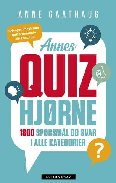 Omslag av "Annes Quizhjørne"