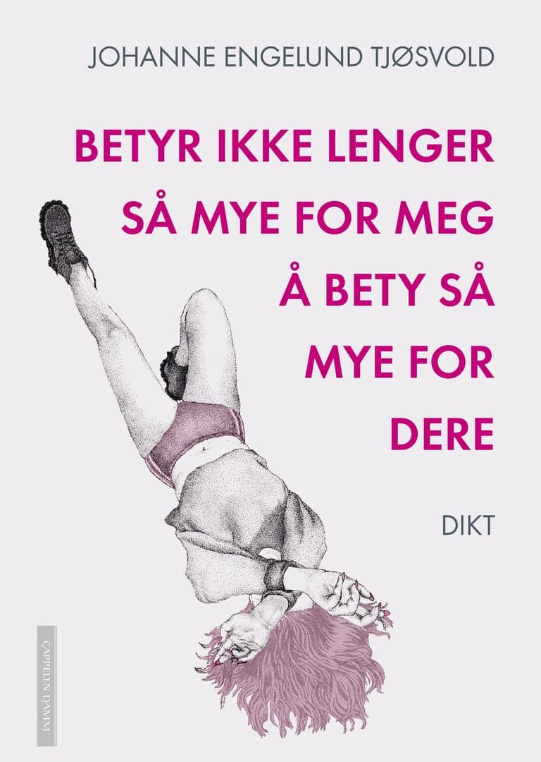Omslag Betyr ikke lenger så mye for meg å bety så mye for dere av Johanne Engelund Tjøsvold (Ebok)