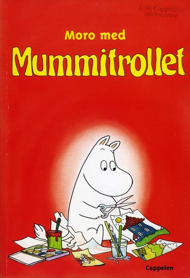 Omslag av "Moro med mummitrollet lek og lær"