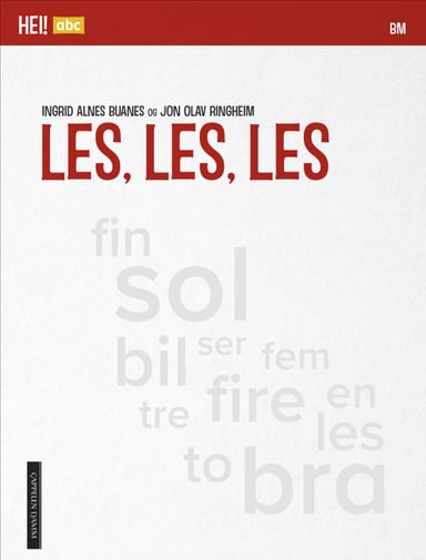 Omslag av "Hei! abc Les, les, les Bokmål"