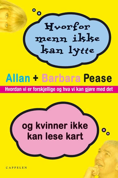 Omslag av "Hvorfor menn ikke kan lytte og kvinner ikke kan lese kart"