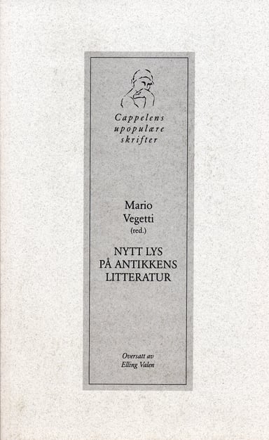 Omslag av "Nytt lys på antikkens litteratur"