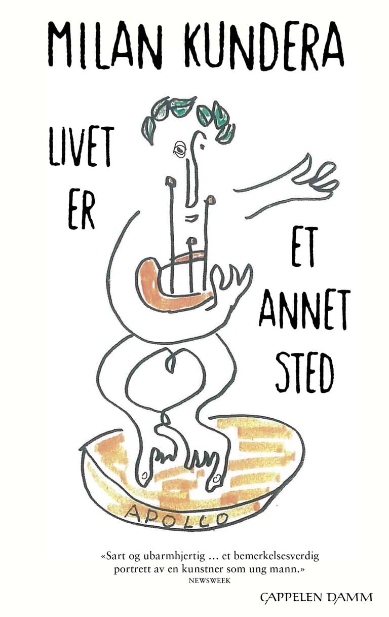 Omslag Livet er et annet sted av Milan Kundera (Heftet)