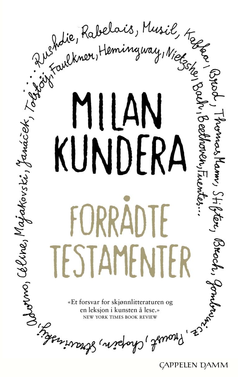 Omslag Forrådte testamenter av Milan Kundera (Ebok)