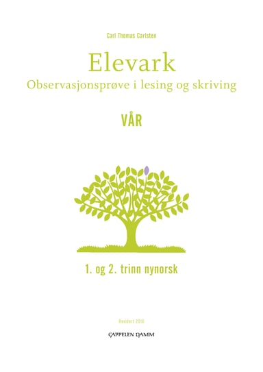 Omslag av "Elevark (30 stk) for 1. og 2. trinn VÅR"