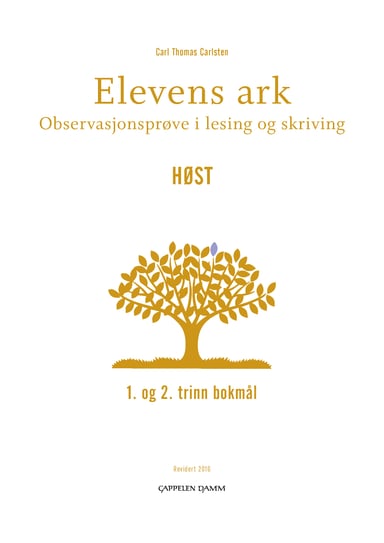 Omslag av "Elevens ark (30 stk) for 1. og 2. trinn HØST"