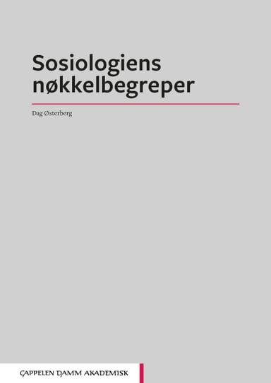 Omslag av "Sosiologiens nøkkelbegreper"