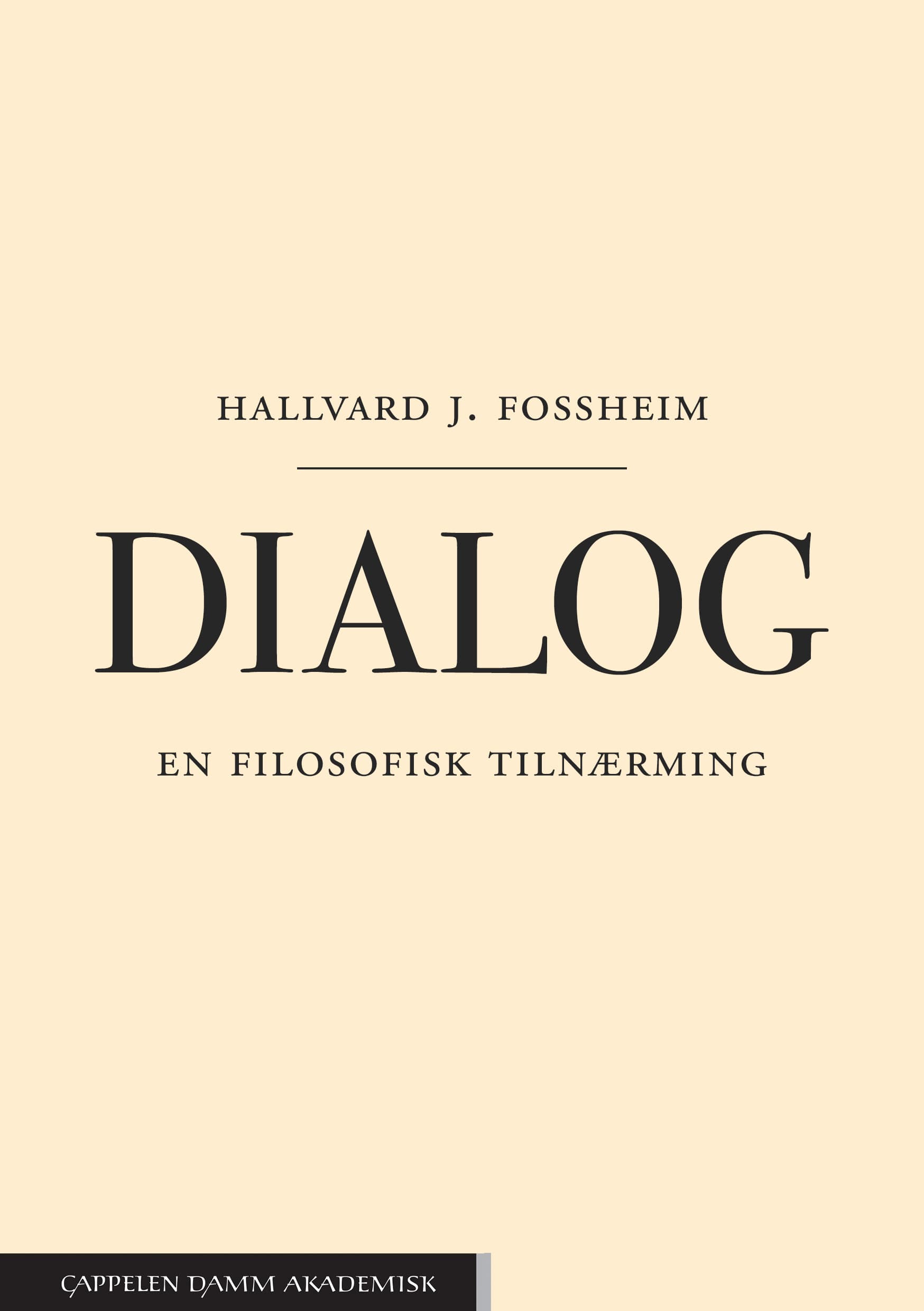 Omslag Dialog av Hallvard J. Fossheim (Ebok)