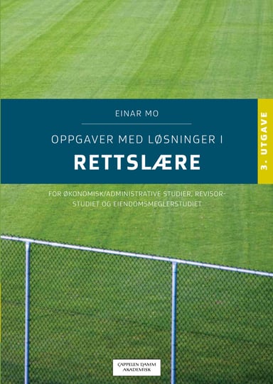 Omslag av "Oppgaver med løsninger i rettslære"