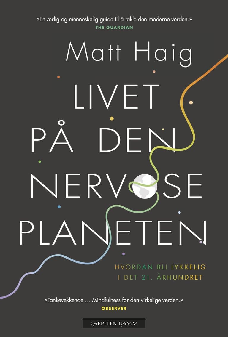 Omslag Livet på den nervøse planeten av Matt Haig (Innbundet)