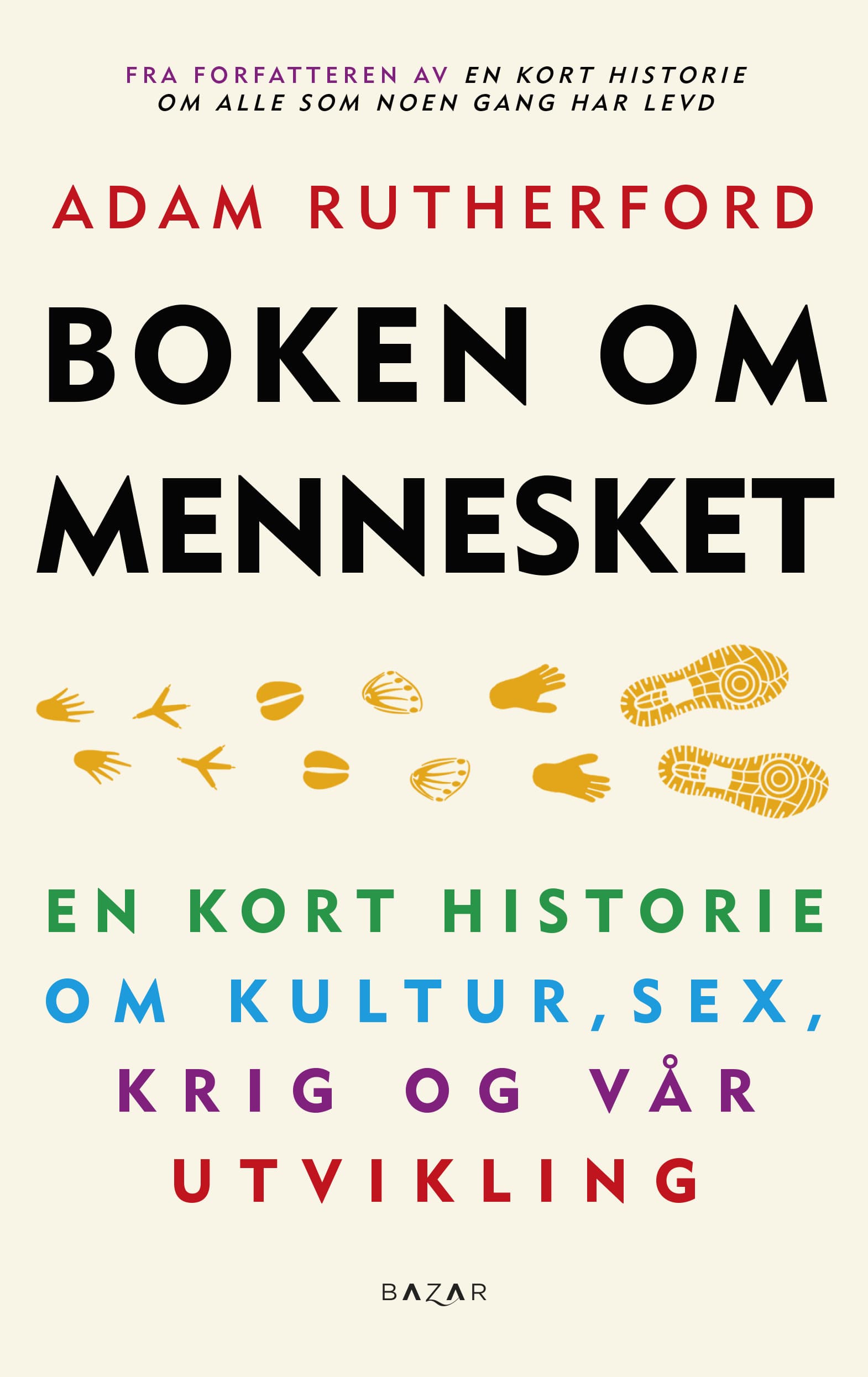 Omslag Boken om mennesket av Adam Rutherford (Innbundet)