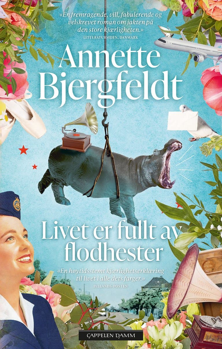 Omslag Livet er fullt av flodhester av Annette Bjergfeldt (Ebok)