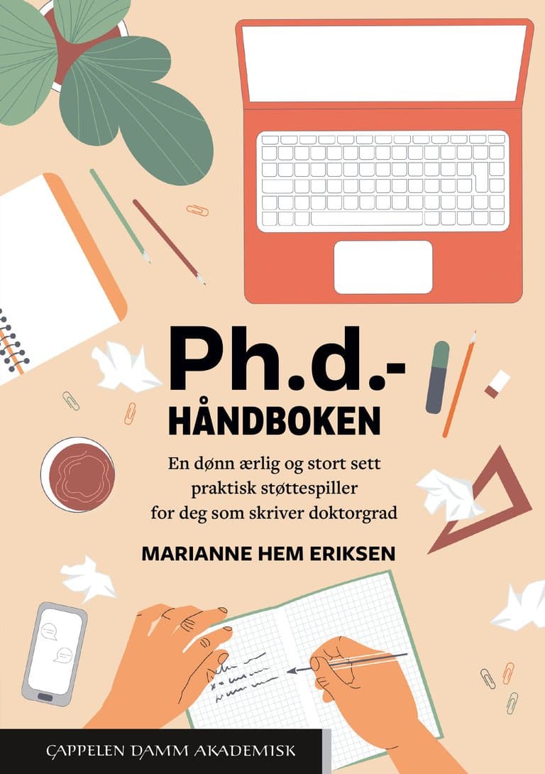 Omslag Ph.d.-håndboken av Marianne Hem Eriksen (Heftet)
