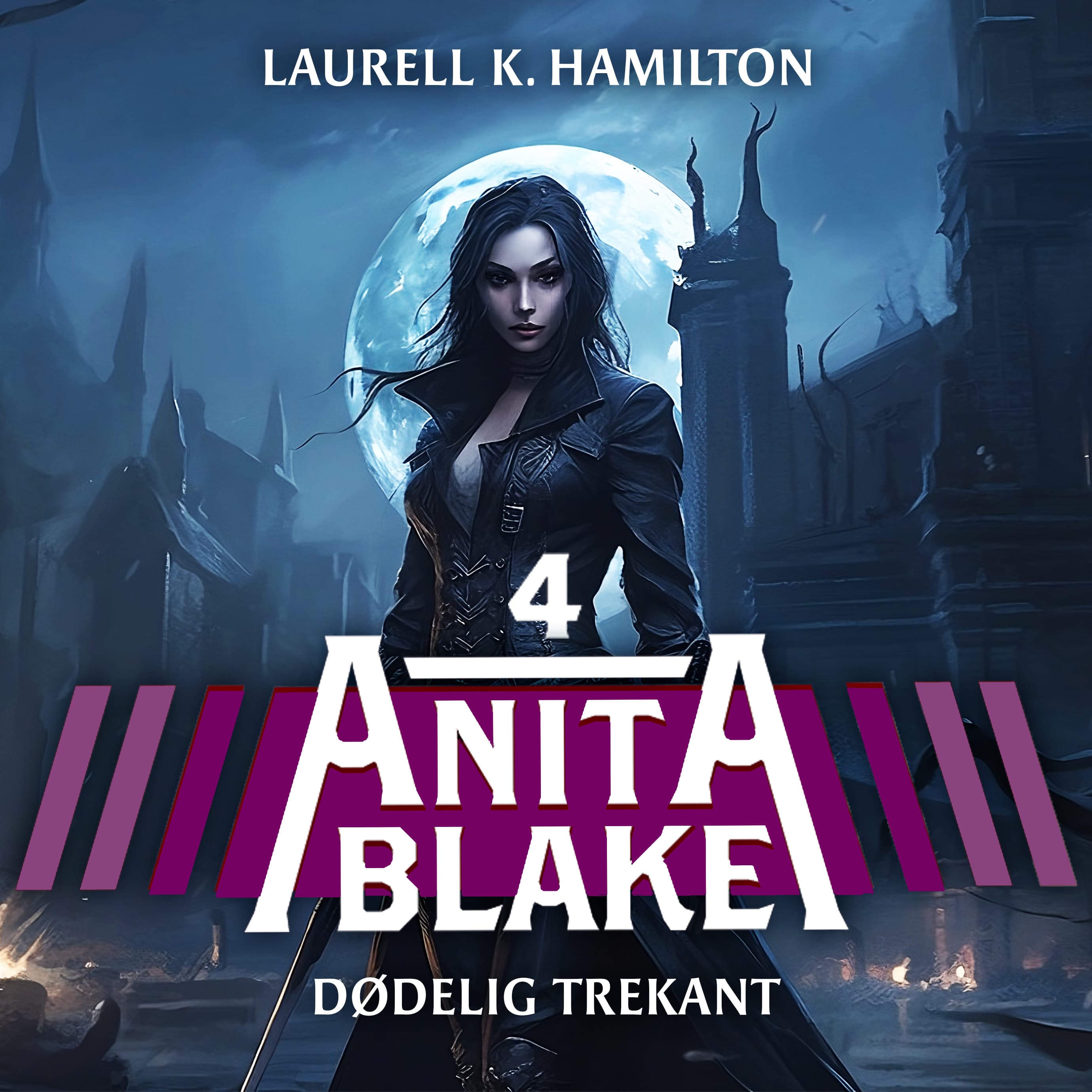 Omslag Dødelig trekant av Laurell K. Hamilton (Lydbok)
