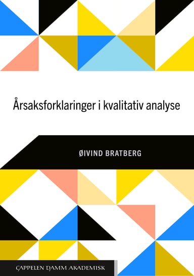 Omslag av "Årsaksforklaringer i kvalitativ analyse"