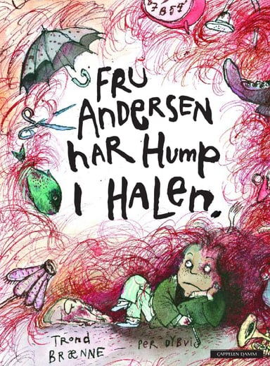 Omslag av "Fru Andersen har hump i halen"