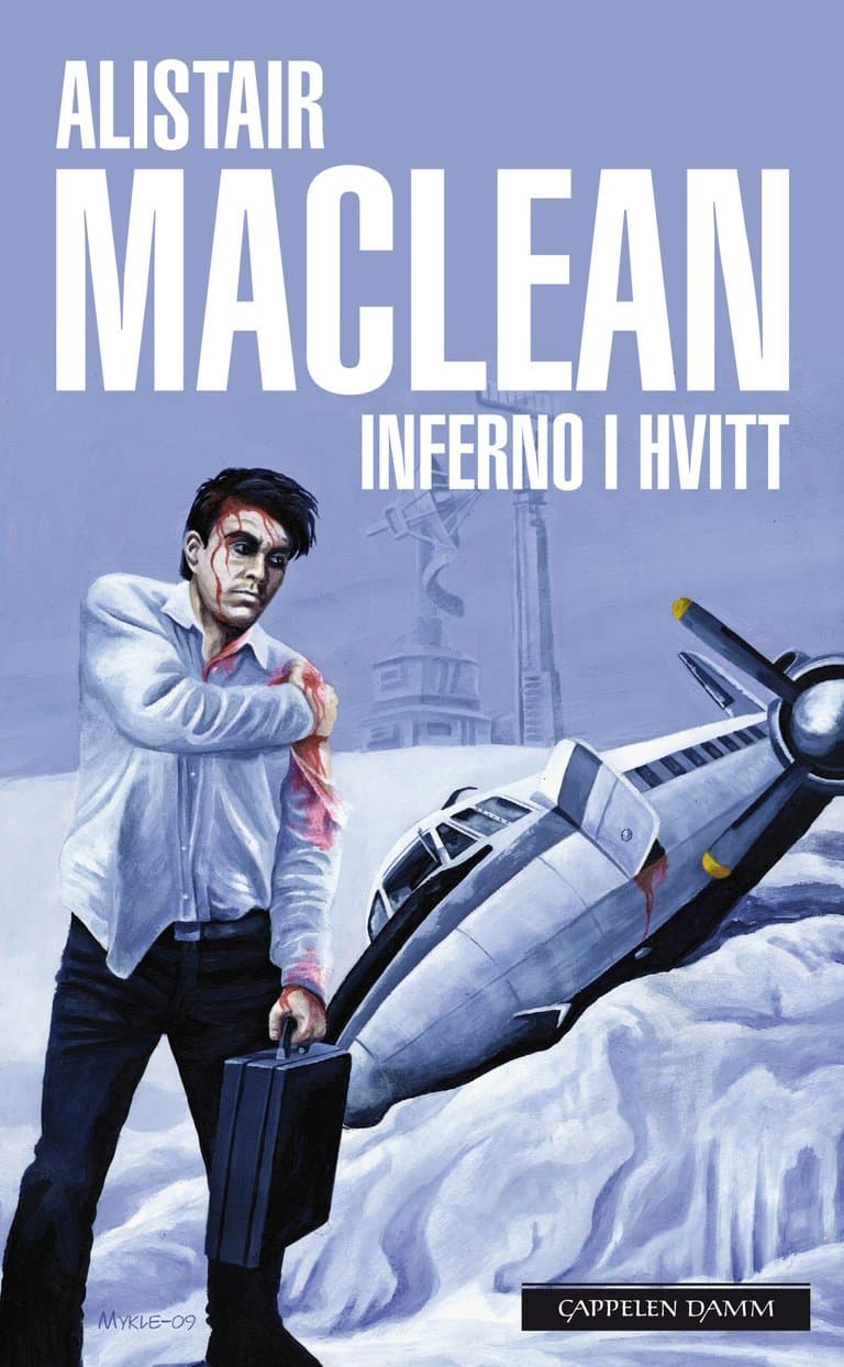 Omslag Inferno i hvitt av Alistair MacLean (Heftet)